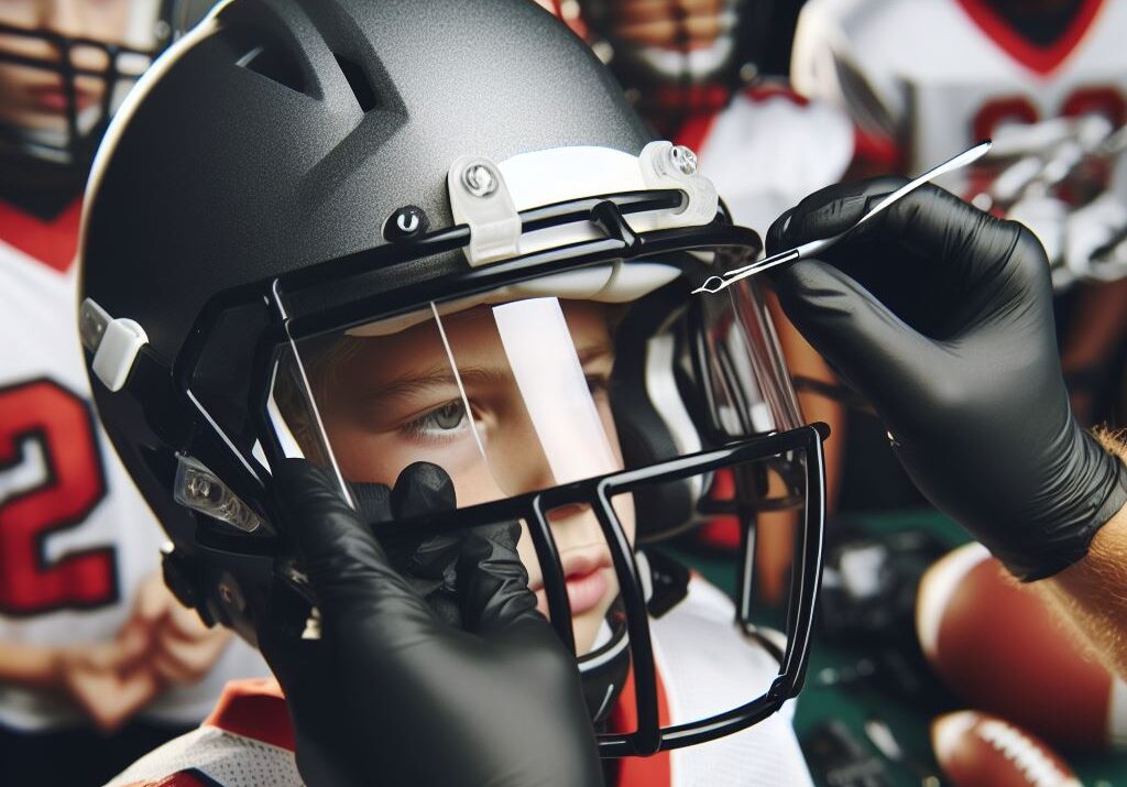 Youth football helmet Visor Installation and Maintenance